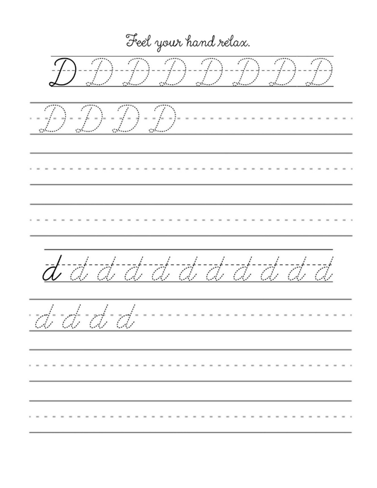 Printable Cursive Letter Worksheets | Practice Specific Letters | PDF Download