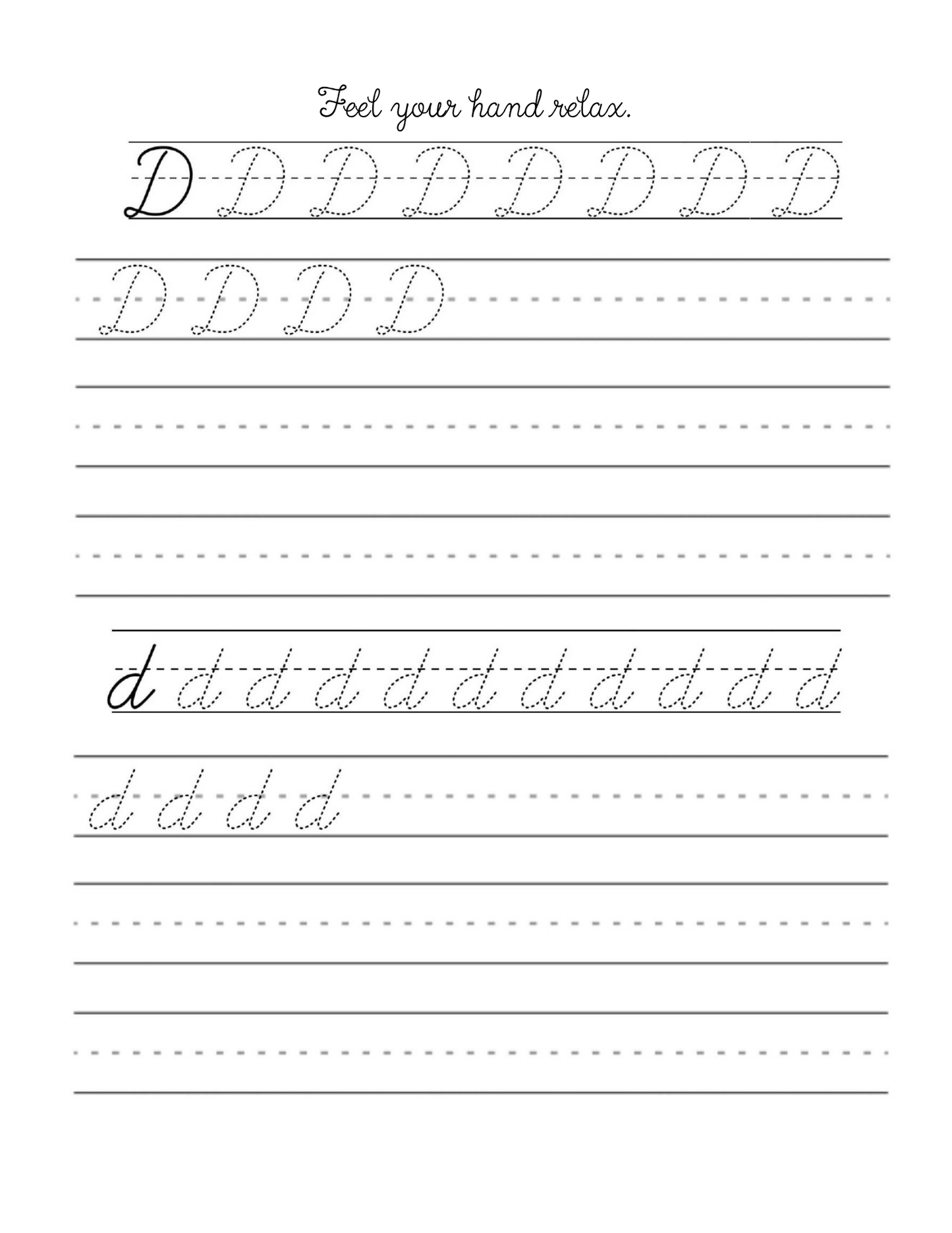 Printable Cursive Letter Worksheets | Practice Specific Letters | PDF Download