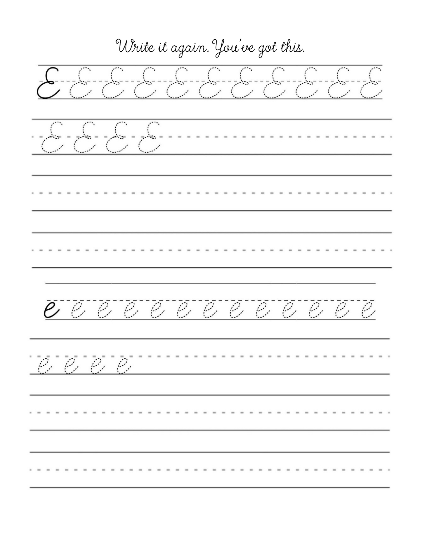 The Seven Day Cursive Reset