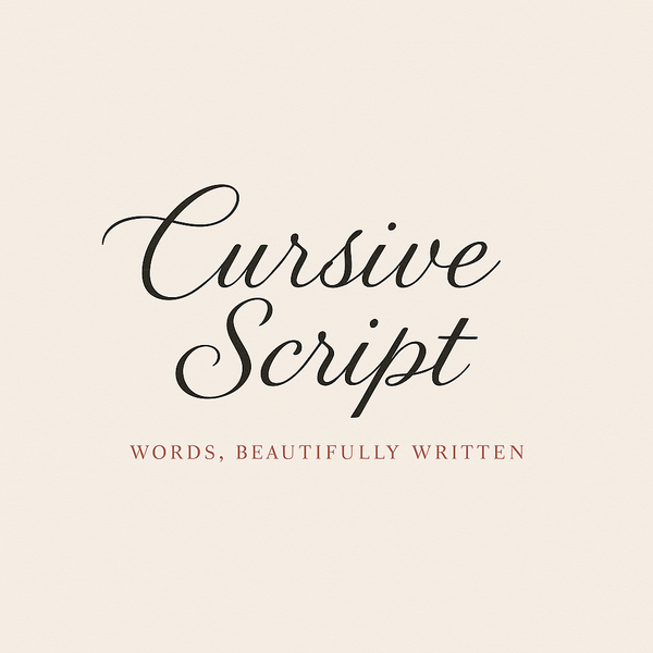 Cursive script